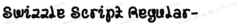 Swizzle Script Regular字体转换